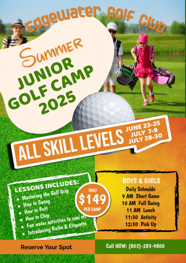 Summer kids golf flyer